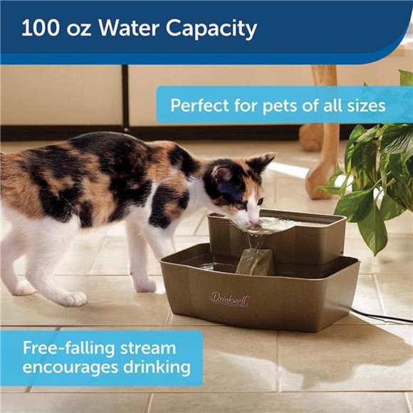 Multi-Tier Pet Fountain–Large Waterer Great for Cats and Dogs–2Heights to Drink - Picture 5 of 5